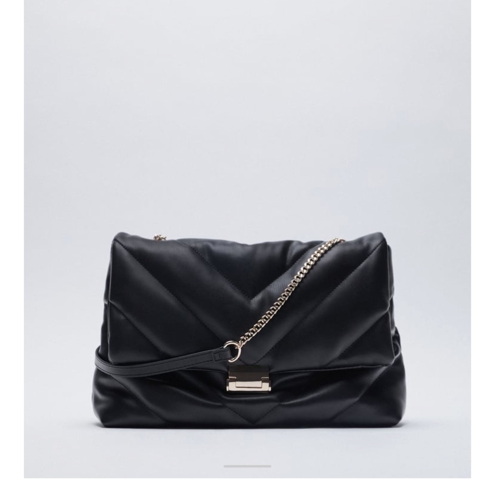Zara black chain bag